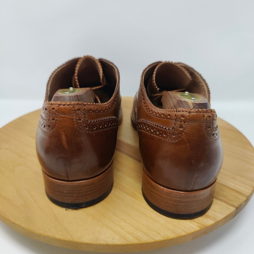 Paul Smith Wing Tip Shoes- Mens- Size 44- Brown- [S008]- Oxford Dress Shoes - Picture 8 of 10